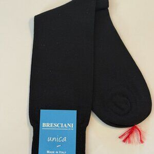 Bresciani Lux Dress / Casual Socks  - Stretch Solid Black
